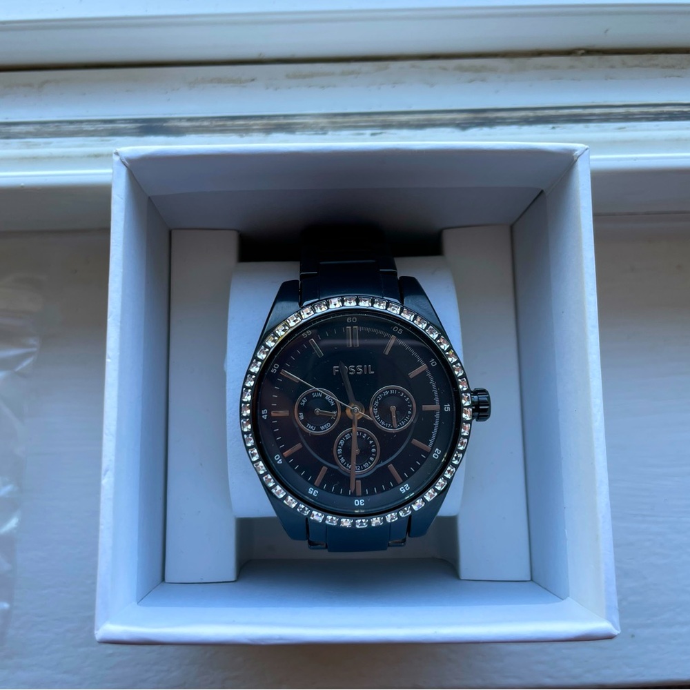 Women’s Black Fossil Watch